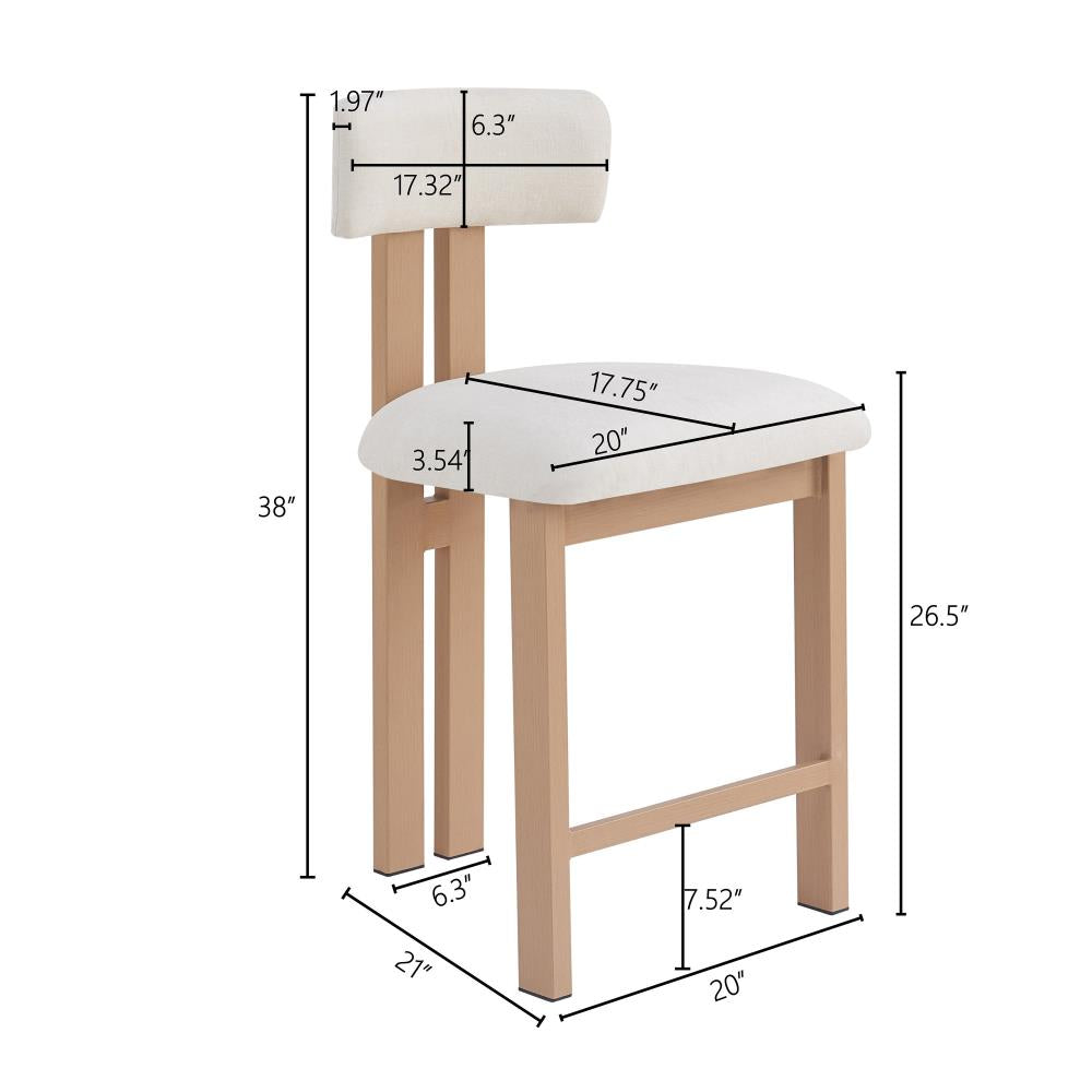 Modern Low-Back Counter Stools