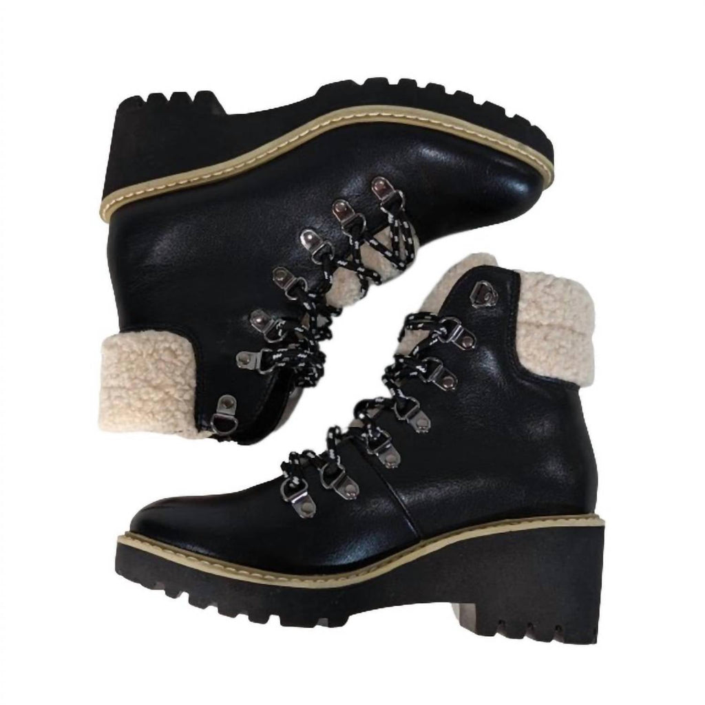 Women's Squad Boot In Black Smooth