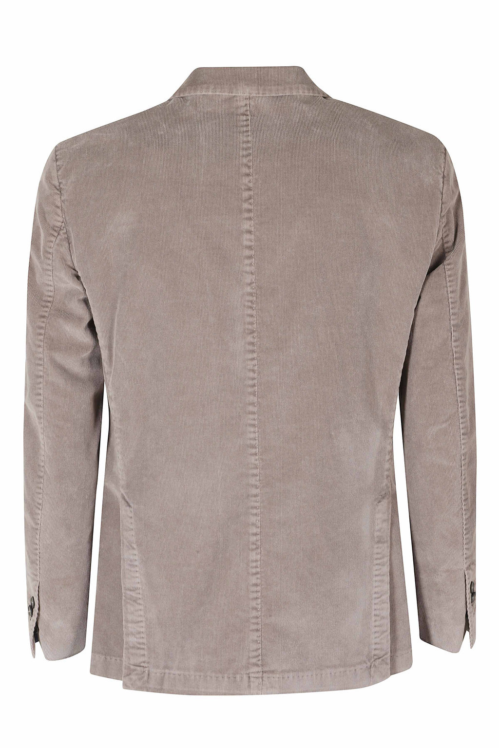 Taupe Synthetic Velvet Cotton Blazer