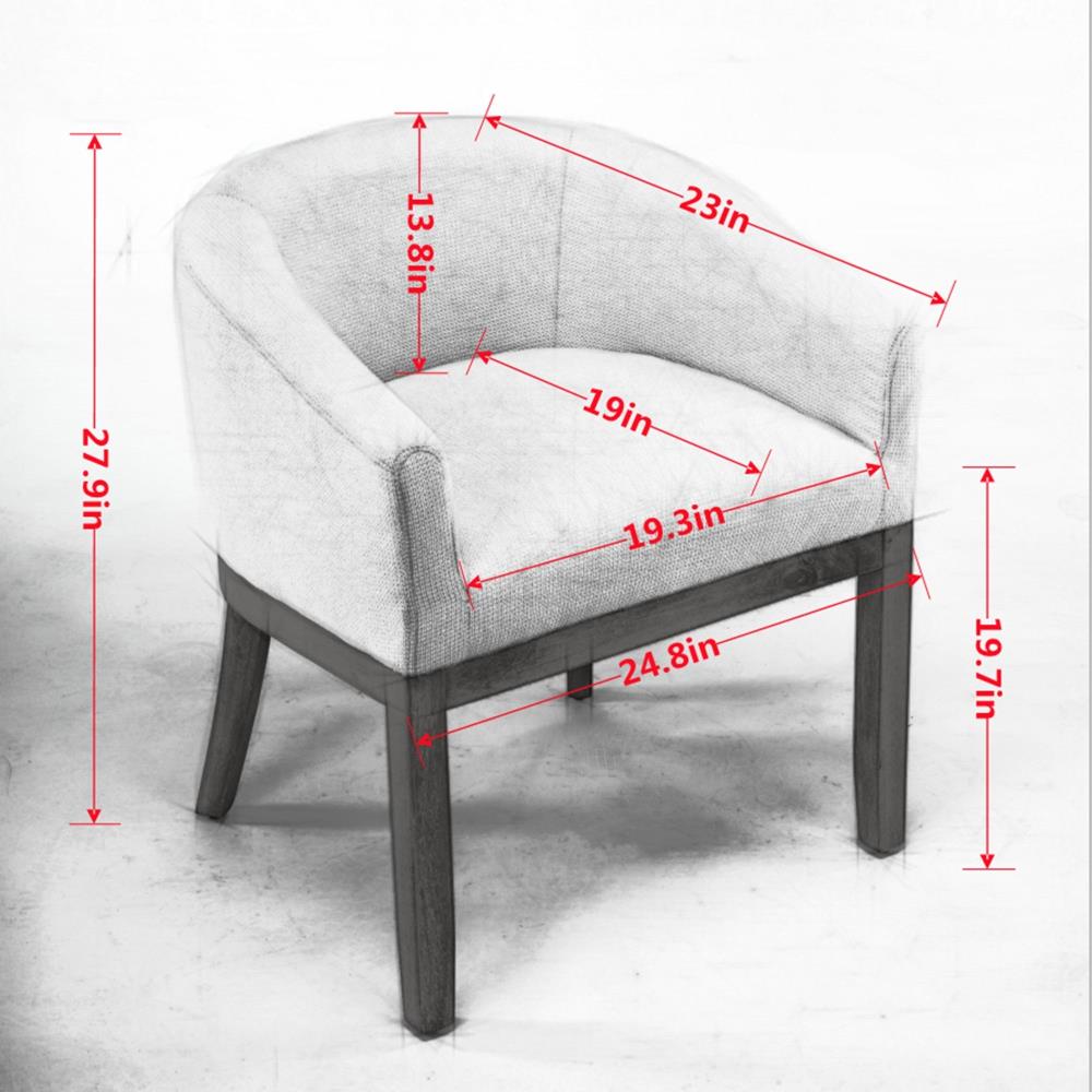 Elegant Upholstered Barrel Seating