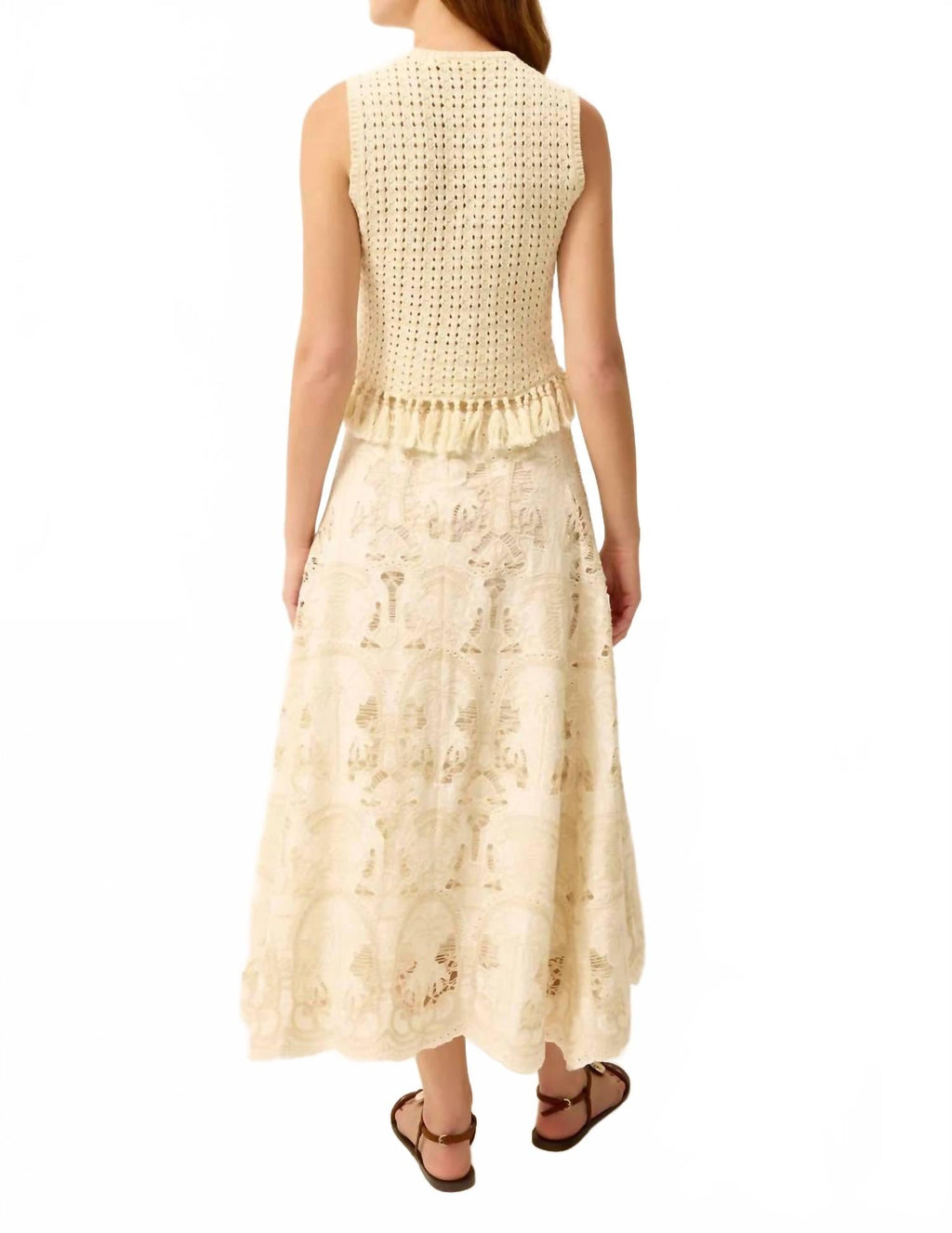 Emryn A-Line Maxi Skirt In Shore