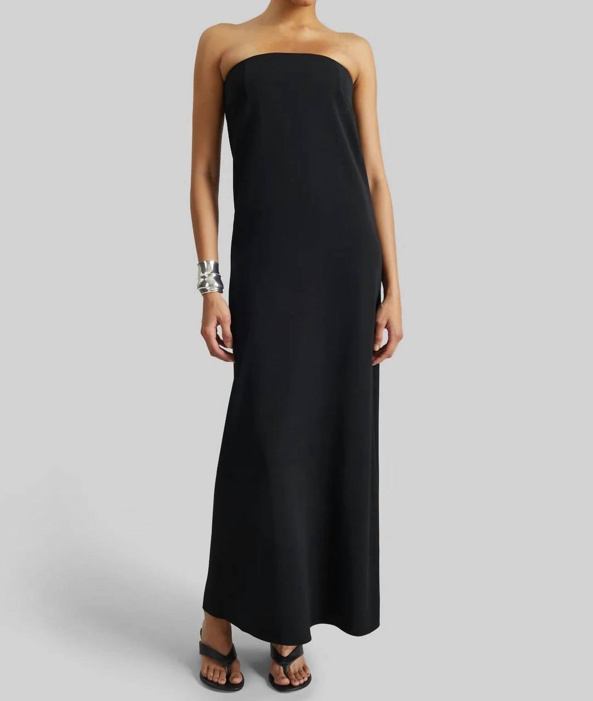 Strapless Maxi Dress In Black