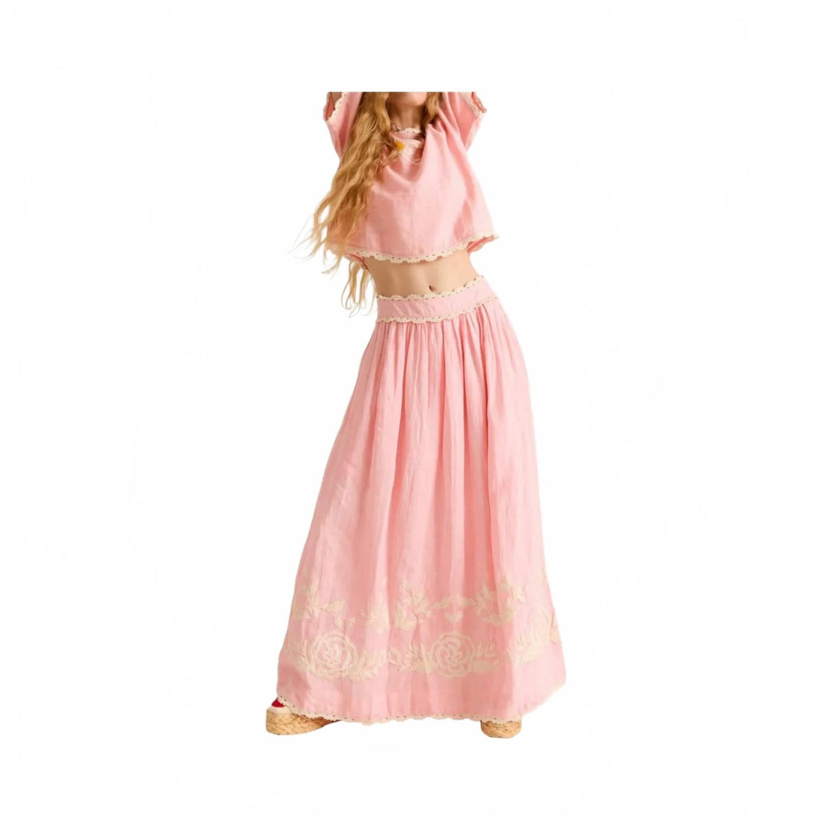 Larissa Skirt In Quartz Pink