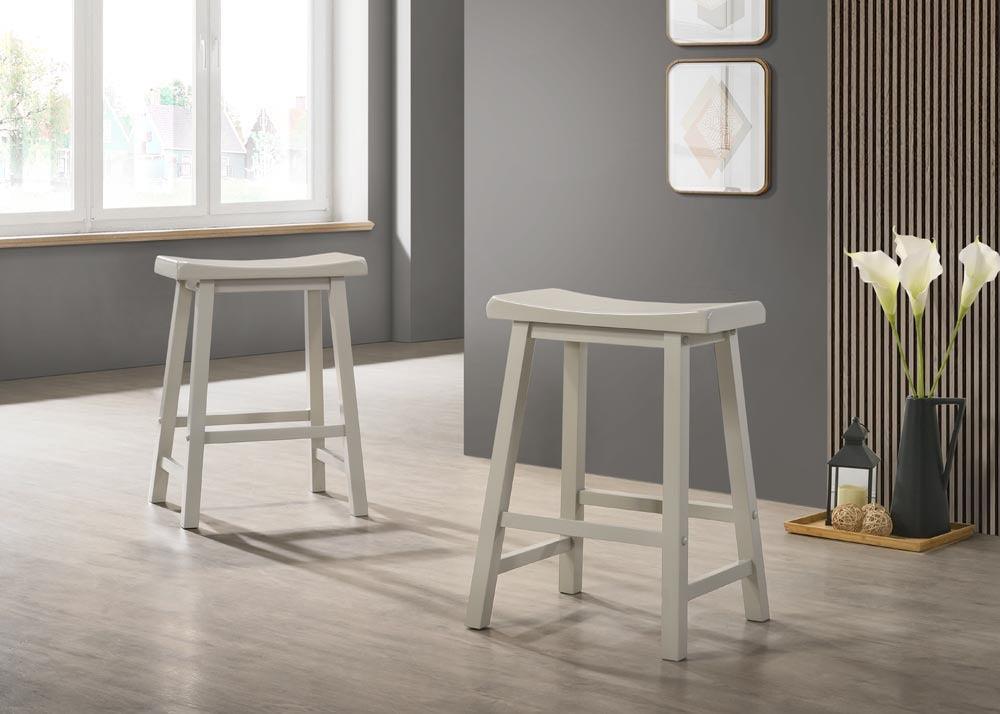 Set of 2 Stylish Counter Height Stools with Ergonomic Design