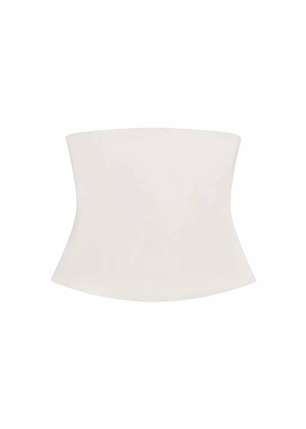 Strapless Bustier Top In Ivory