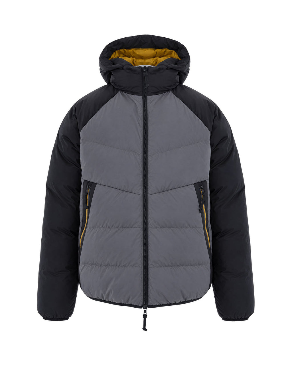 Pewter Colorblock Puffer Jacket