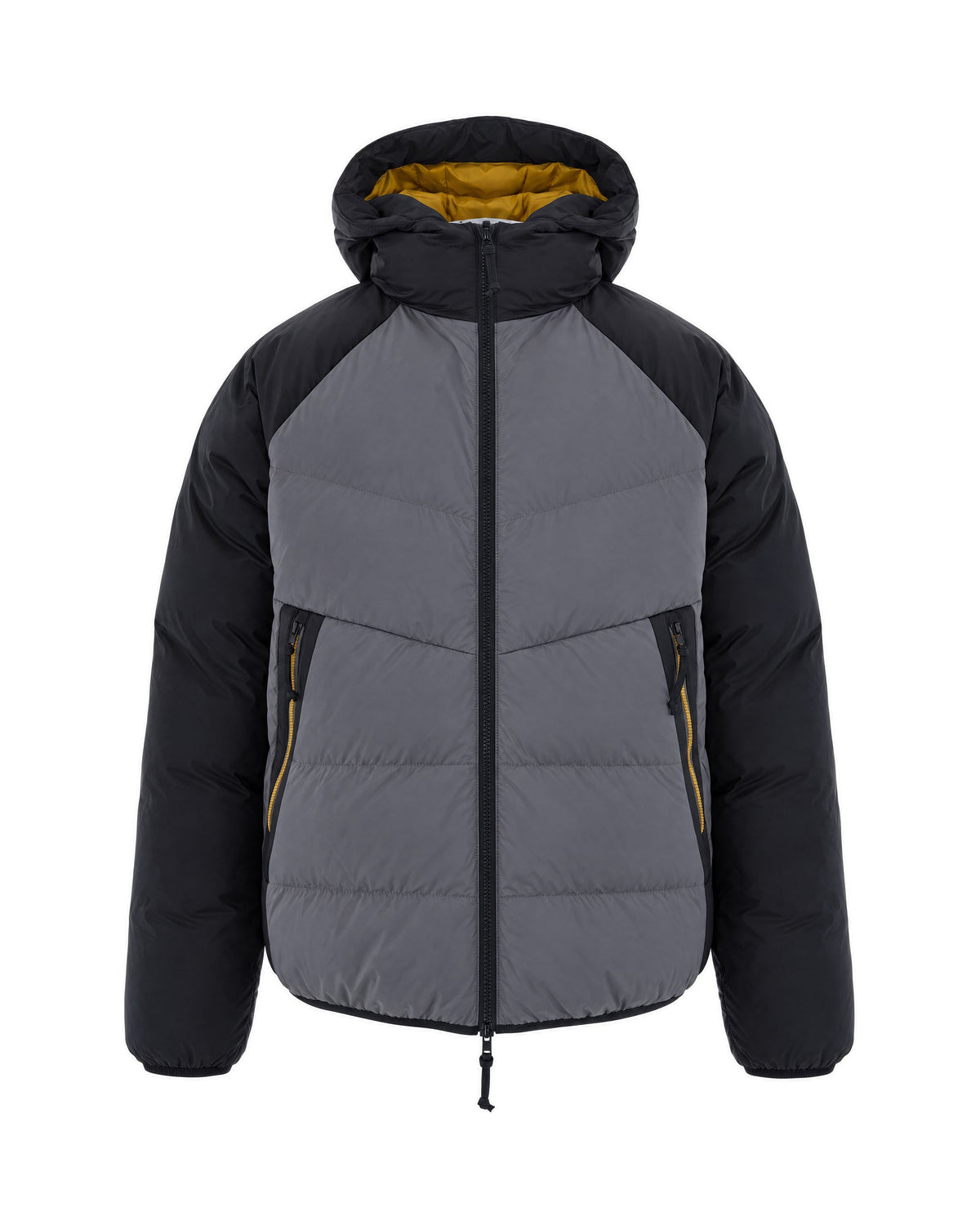 Pewter Colorblock Puffer Jacket