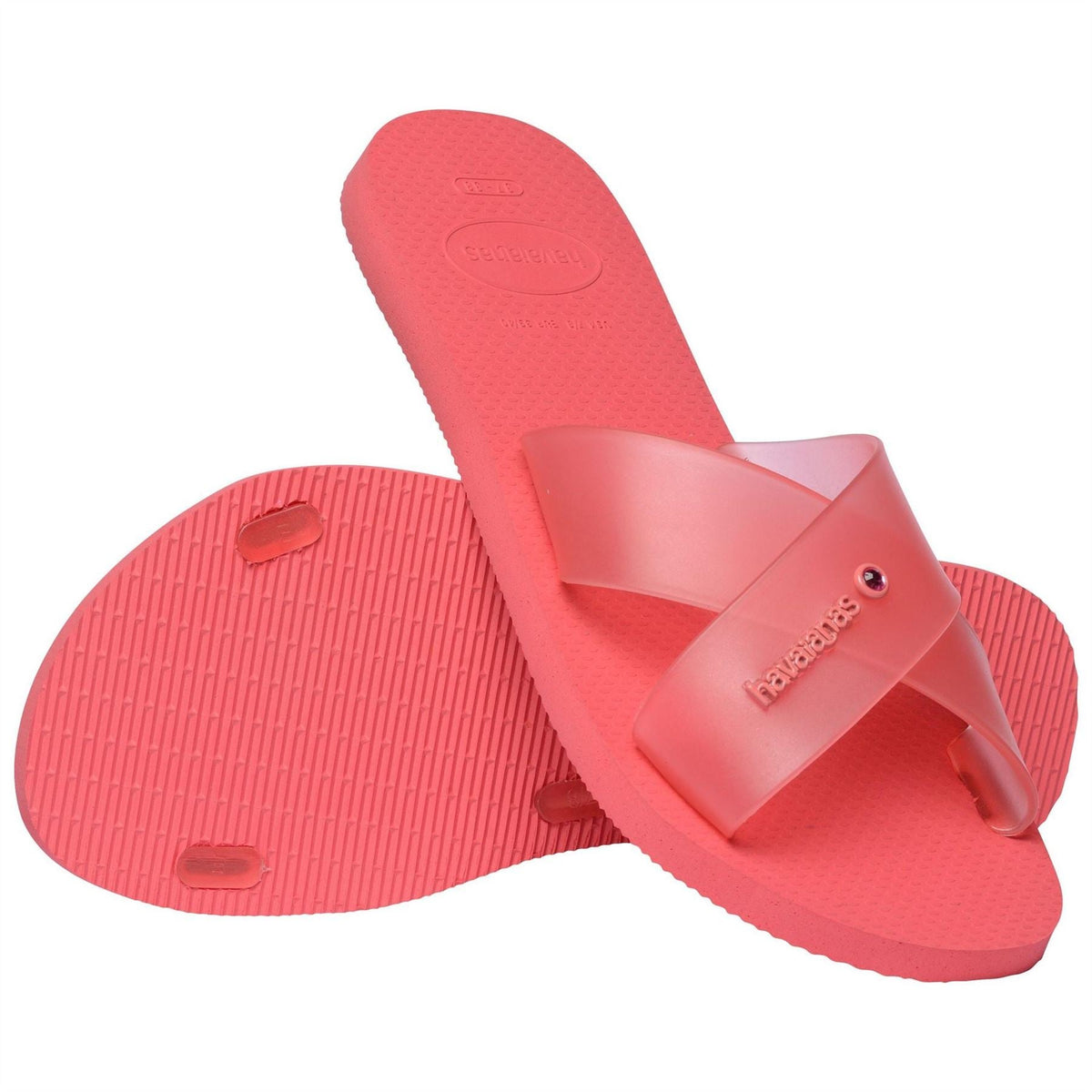 Havaianas Womens Aqua Jelly Flip Flops