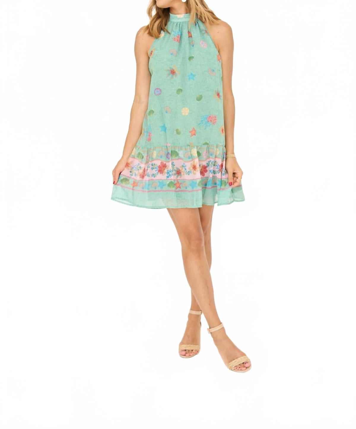 Summer Shell Dress In Mint