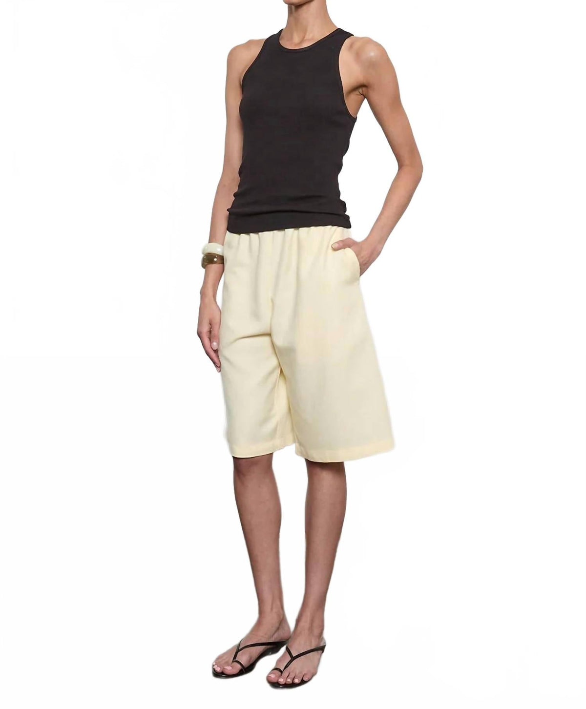 Cotton Rib Boy Tank Top In Black Orchid