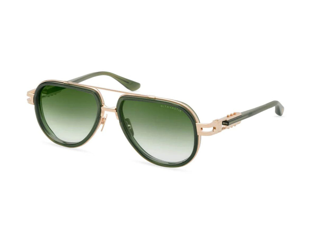 Gold Vastik Aviator Gradient Sunglasses