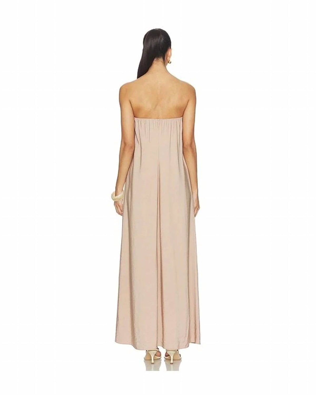 Arden Strapless Maxi Dress In Dune