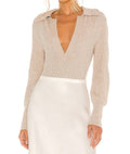 Azha Bodysuit In Beige