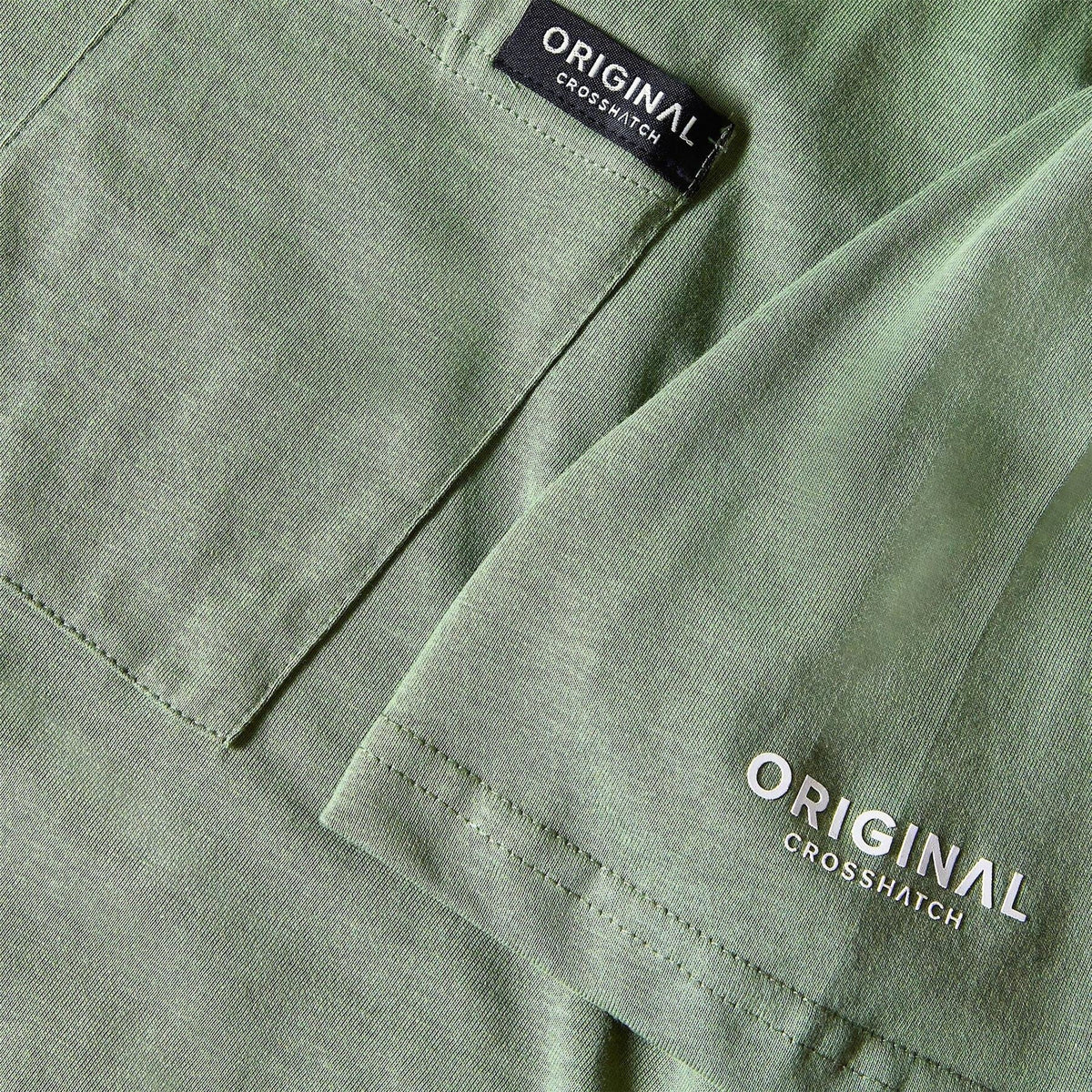 Crosshatch Portville Printed Logo Crew Neck Short Sleeve T-Shirt