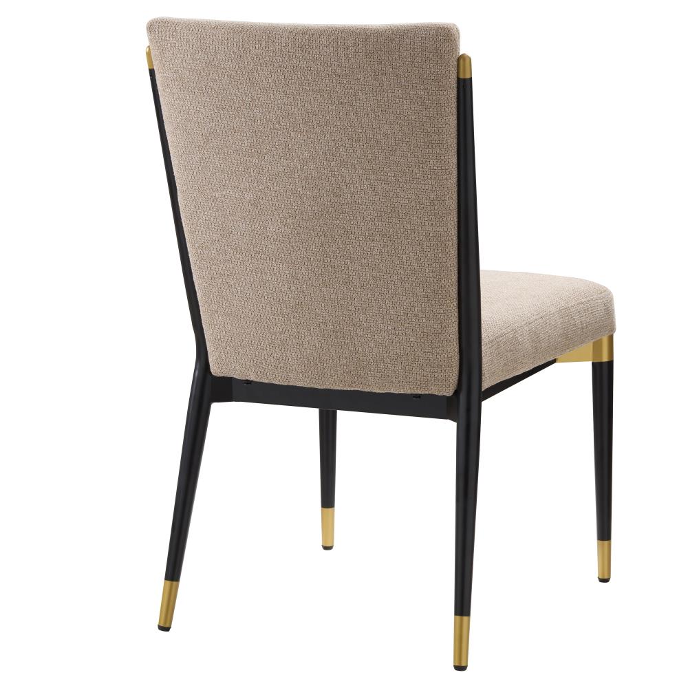 Modern Accent Dining Chairs with Durable Metal Construction