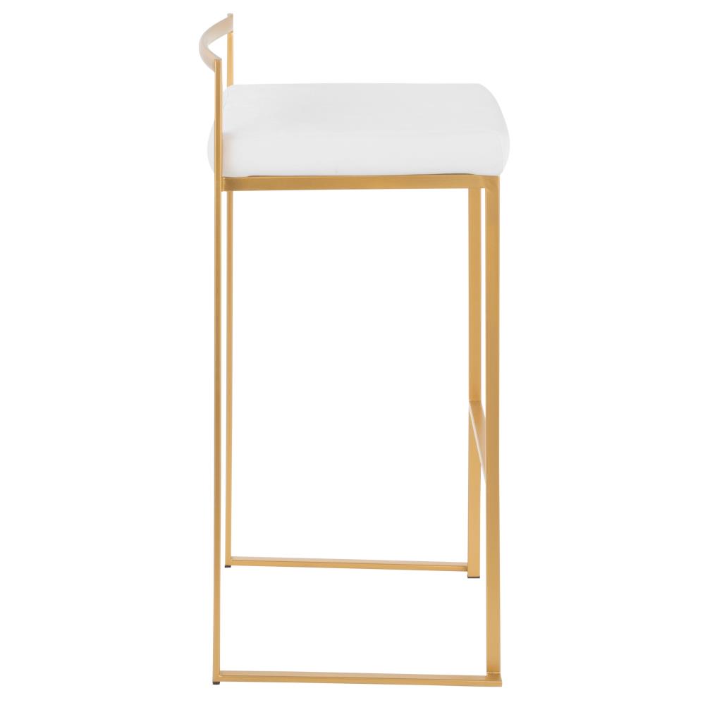 Velvet Upholstered Bar Stools with Padded Seats
