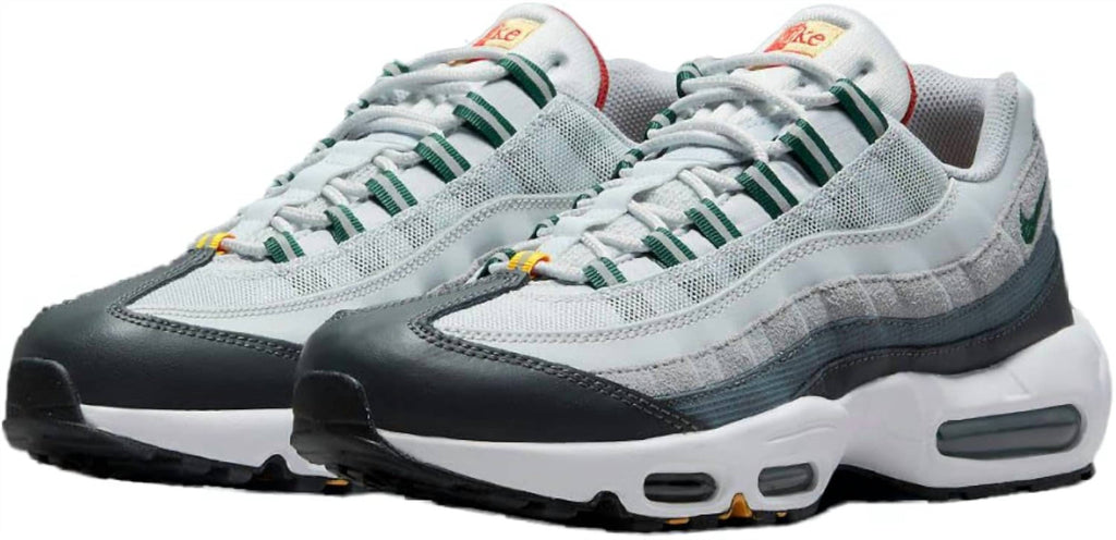 Men's Air Max 95 Essential Shoes In Pure Platinum/gorge Green