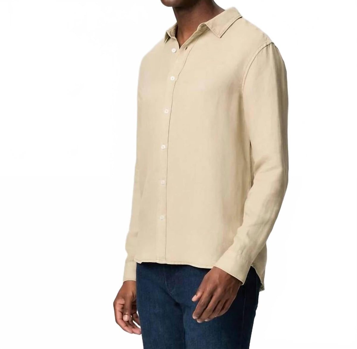 Peters Long-Sleeve Button-Up Shirt In Light Vulcan