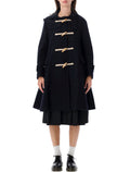 Alamari Flared Toggle Hooded Coat
