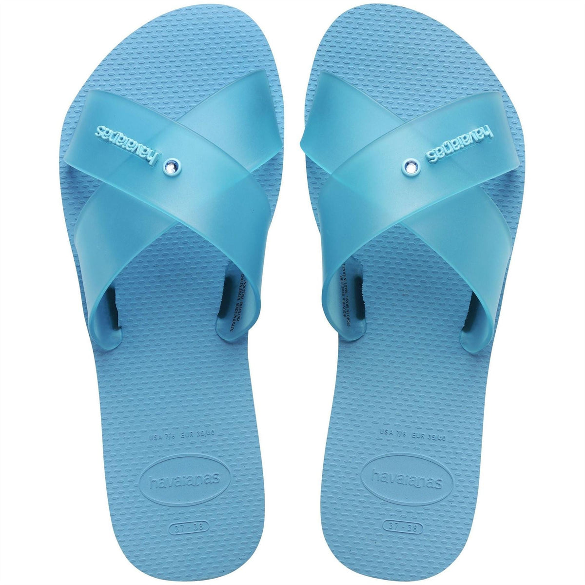 Havaianas Womens Aqua Jelly Flip Flops