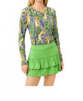 Upf 50+ Luxletic Westley Long Sleeve Active Tee In Multi Lil Palm Prowl