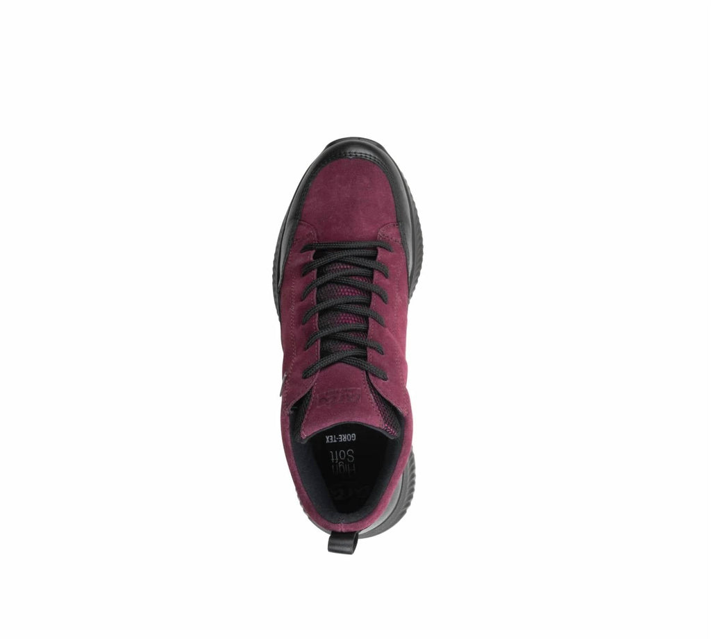 Women's Highland Bootie In Schwarz/berry/pink Hydro Leather