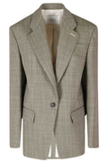 Olive Heritage Wool Jacket With Classic Notched Lapel