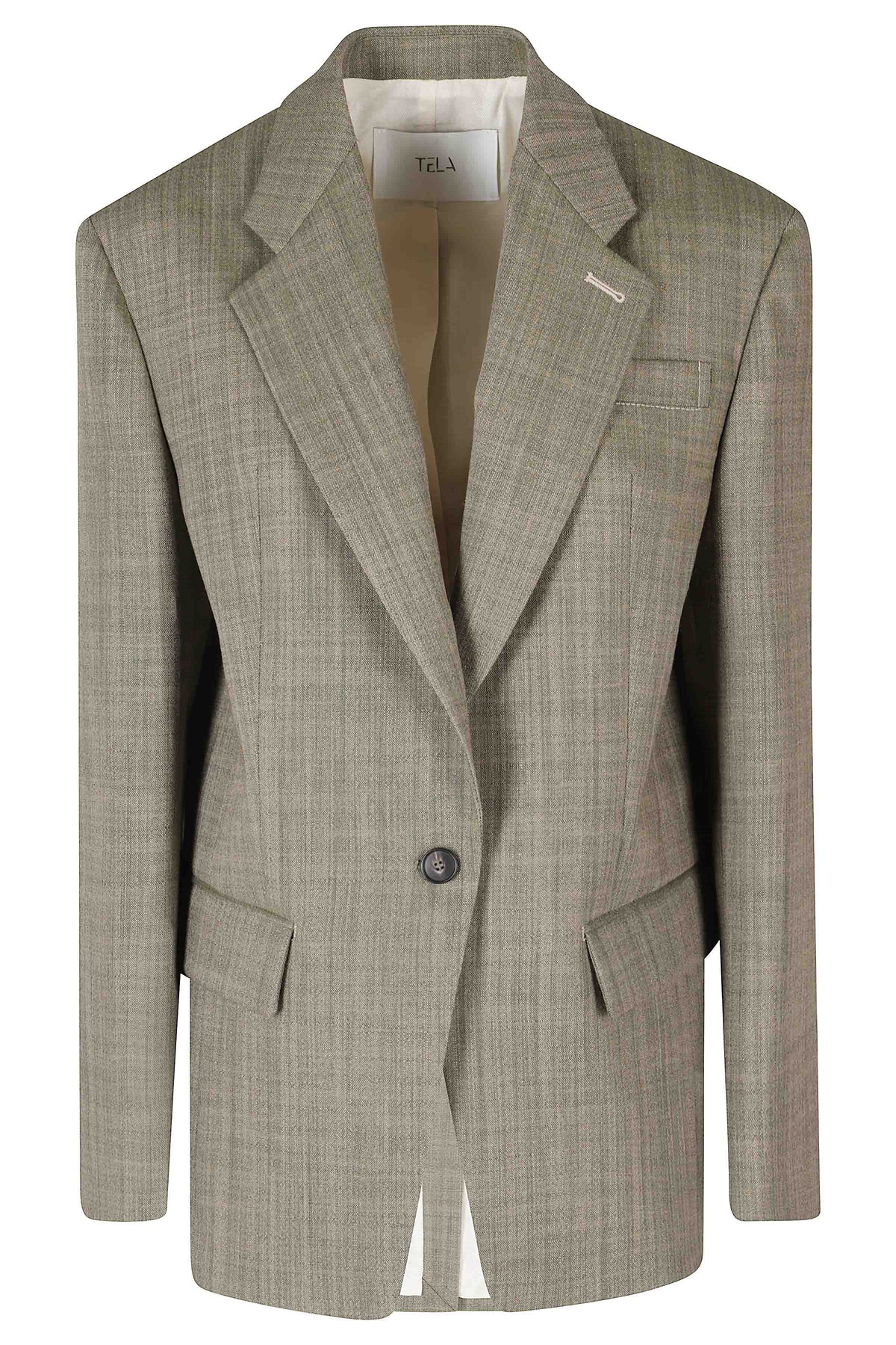 Olive Heritage Wool Jacket With Classic Notched Lapel