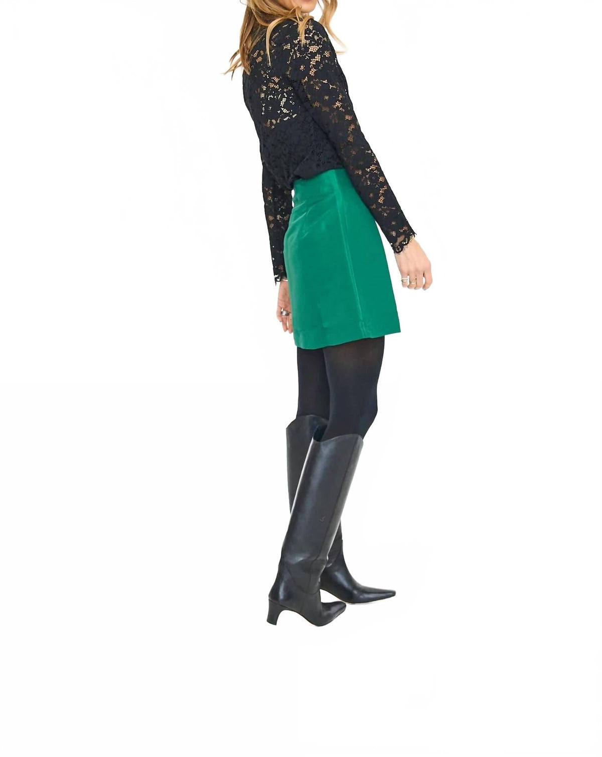 Thea Lace Top In Black
