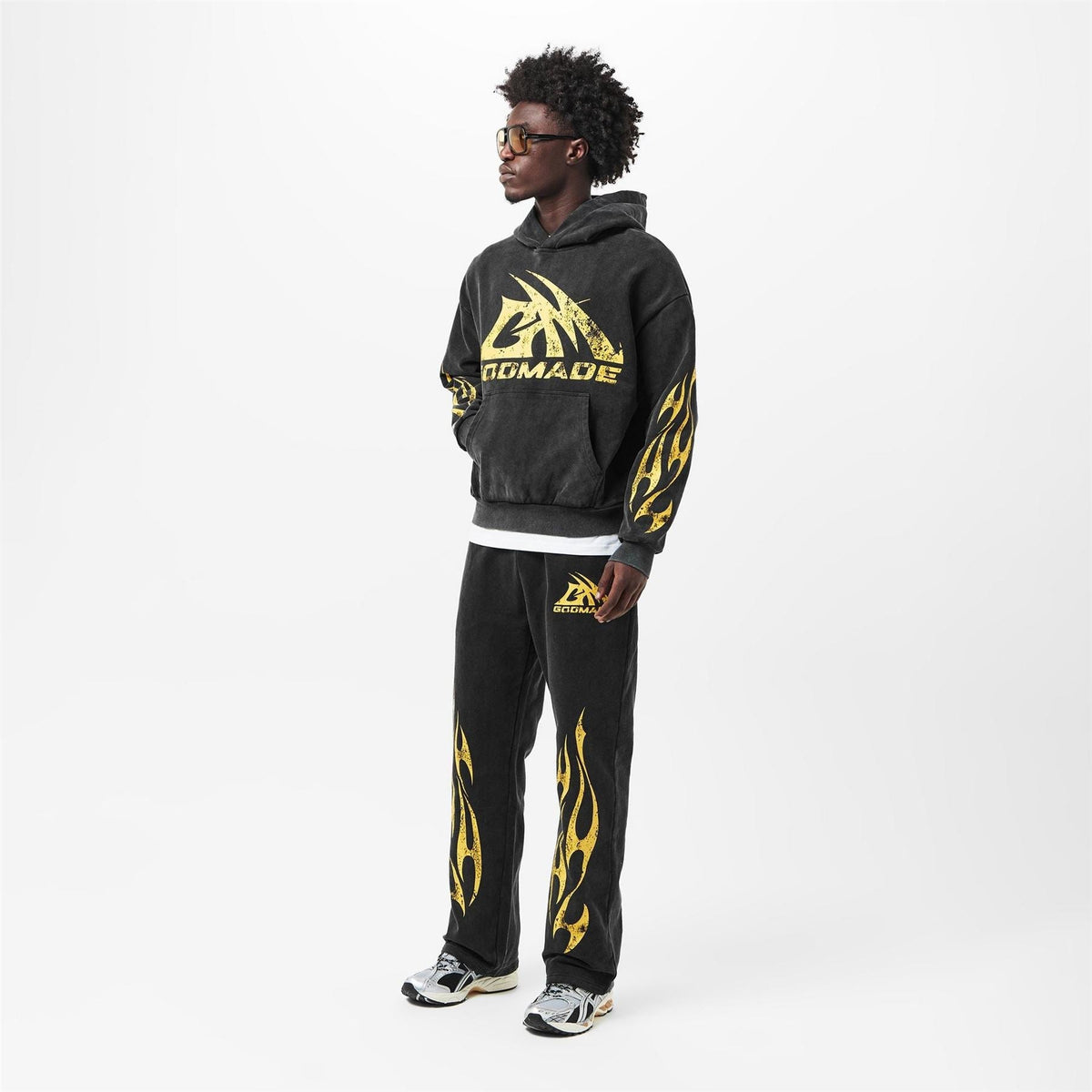 God Made Mens Gm Logo Hoodie