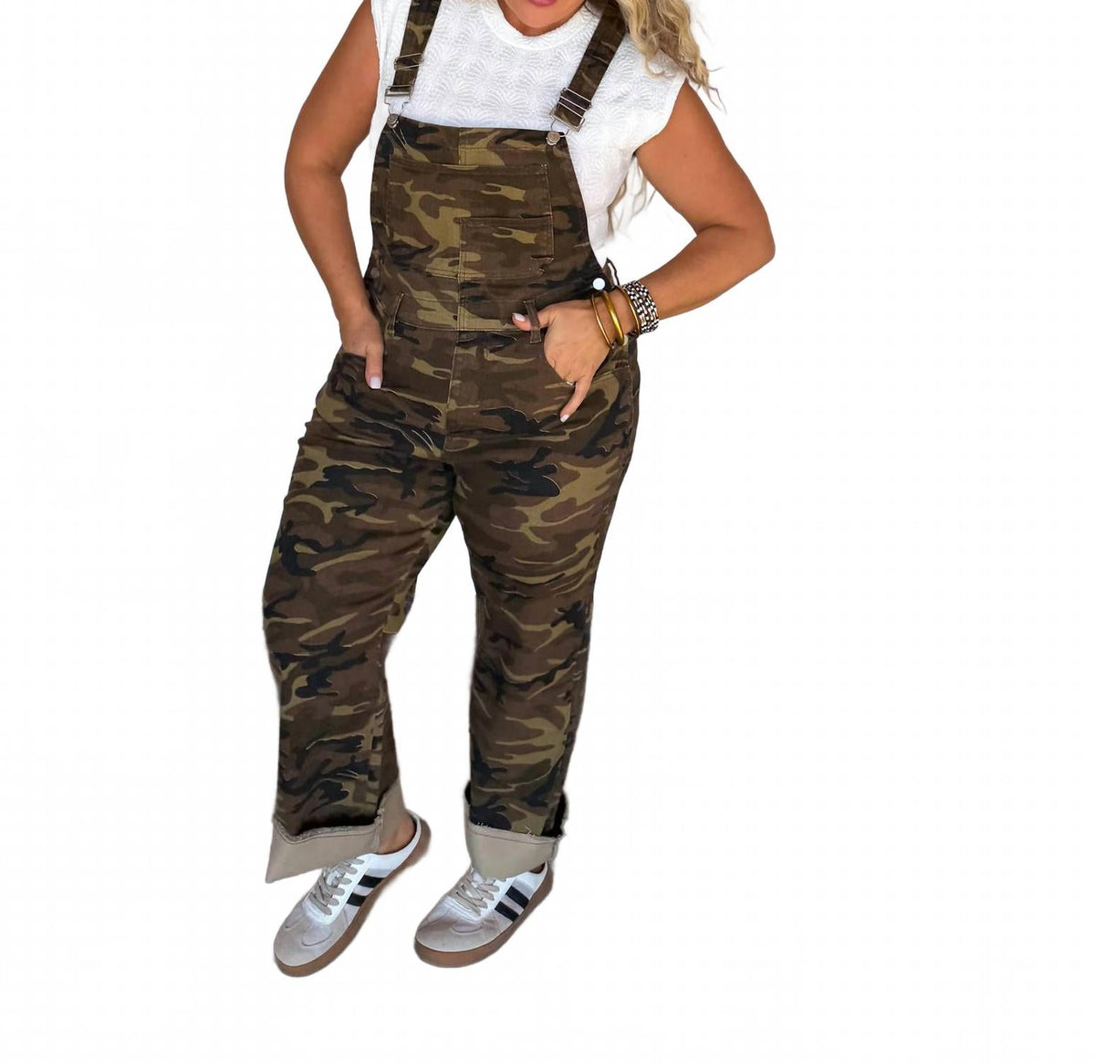 Women's Dahlia Stretch Overalls In Camo