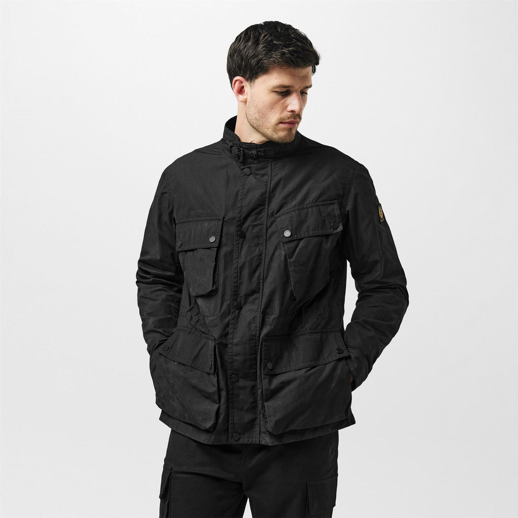Belstaff Mens Service Fieldmaster Long Sleeve Hip Length Field Jacket