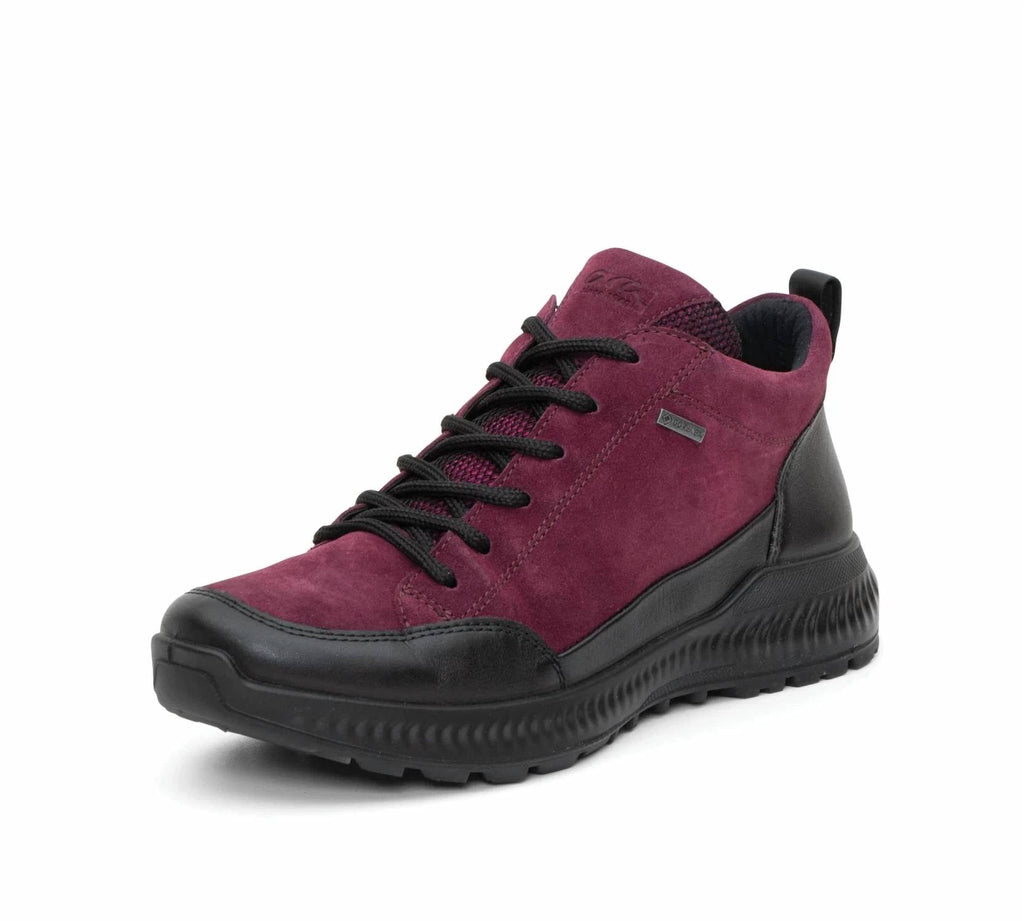Women's Highland Bootie In Schwarz/berry/pink Hydro Leather
