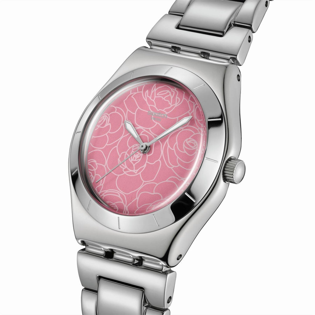 Swatch Petal Charm Fashion Steel Bracelet Analogue Watch