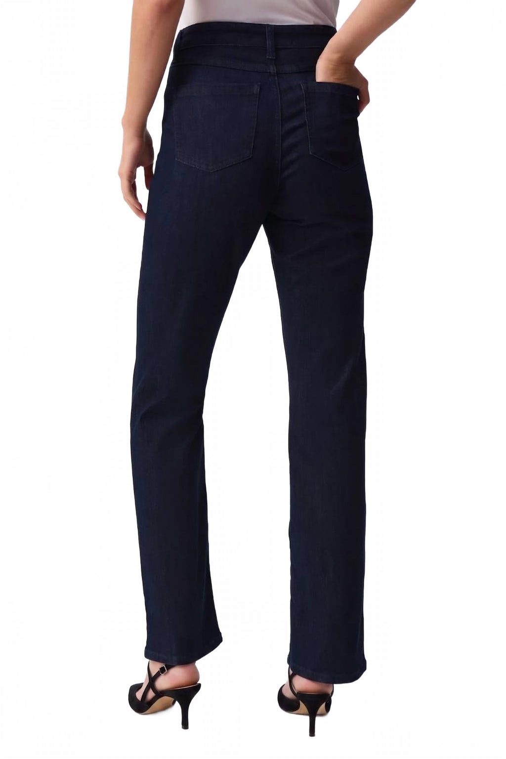 Classic Bootcut Stretch Jeans In Dark Denim Blue