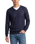 Raffi Jacquard Wool-Blend V-Neck Sweater