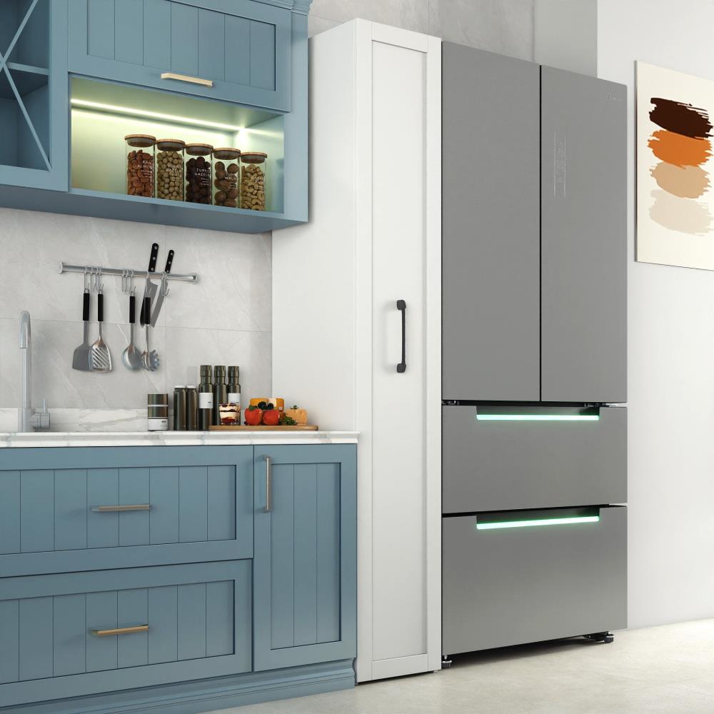 Space-Saving Kitchen Storage Cabinet with Wheels and Spice Rack