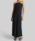 Strapless Maxi Dress In Black