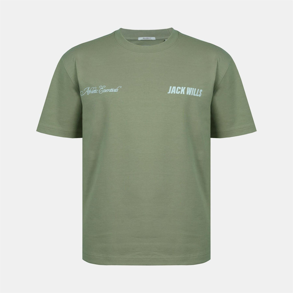 Jack Wills Script Mix Cotton Short Sleeve Oversized T Shirt