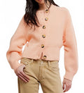 Women's Vienna Knit Cardigan In Peach Puff