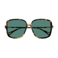 Havana Green Ch0396s Recycled Acetate Large Square Sunglasses