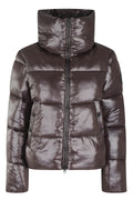 High-Gloss Cropped Isla Puffer Jacket