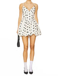 Apaline Mini Dress In Ivory/black