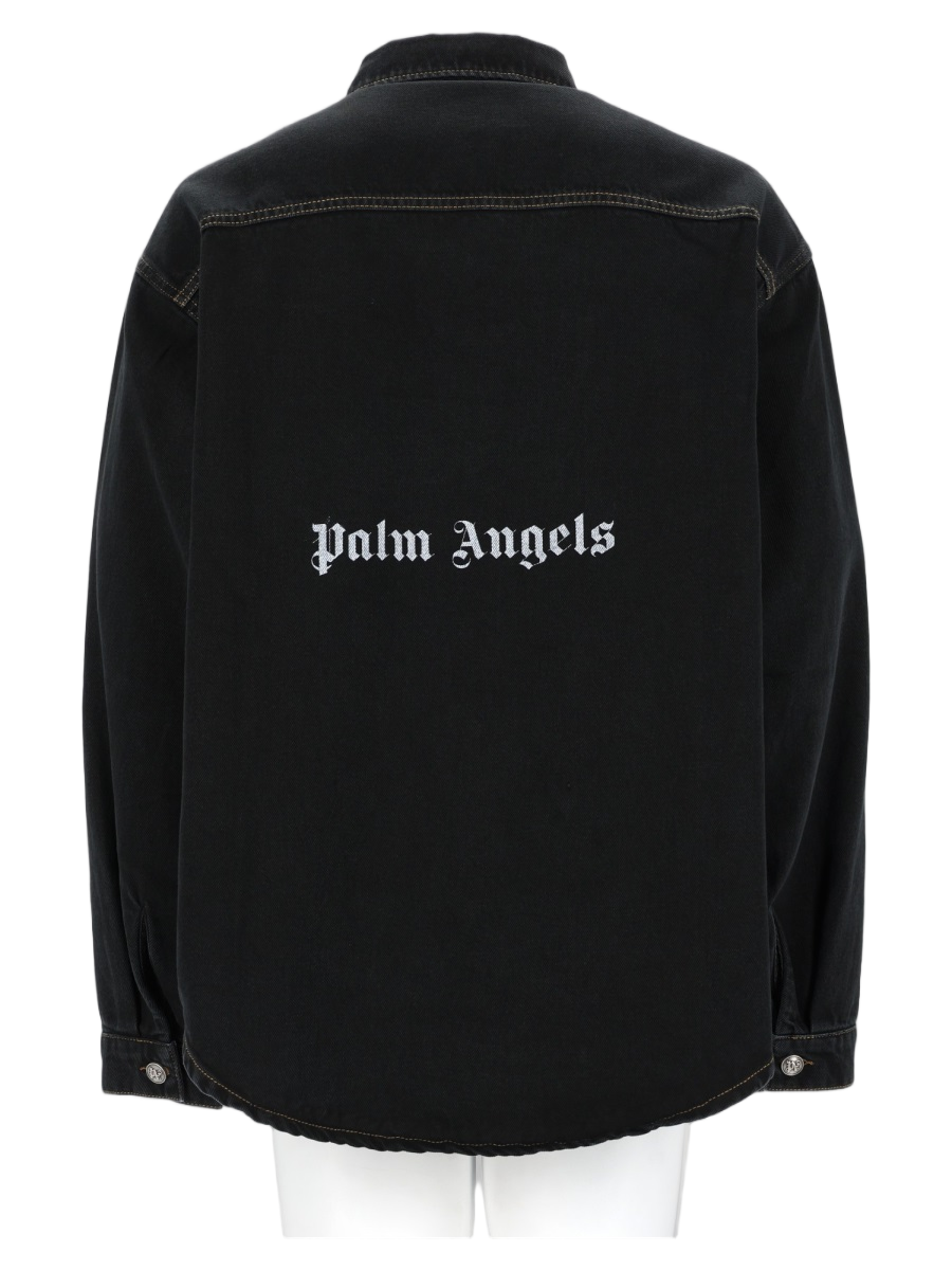 Black Graphic Denim Jacket