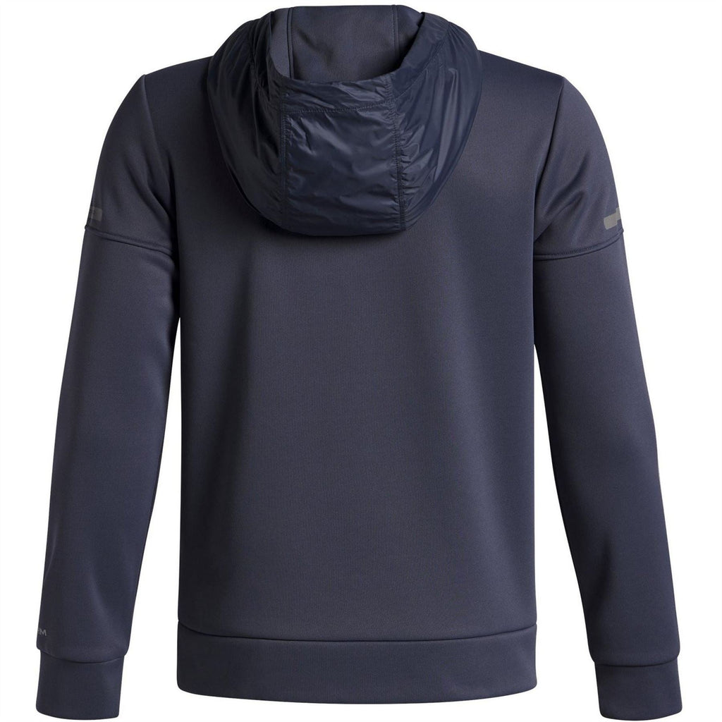 Under Armour Solid Patterned Hooded Full Zipper Ribbed Cuff Jacket