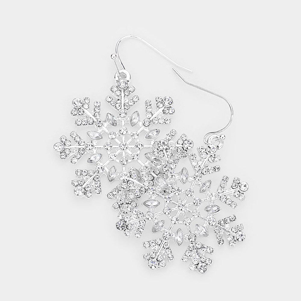 Snowflake Dangle Earrings