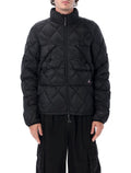 Technical Puffer Jacket With Concealed Hood And Adjustable Hem