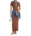 Reye Knit Maxi Dress In Lakeside/cedarwood