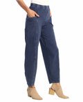 Women's Cotton Spandex Pants In Jet Denim