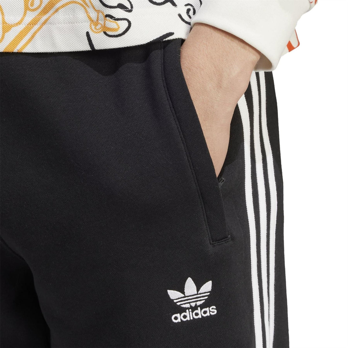 adidas Originals 3 Stripes Slim Joggers with Ribbed Cuff